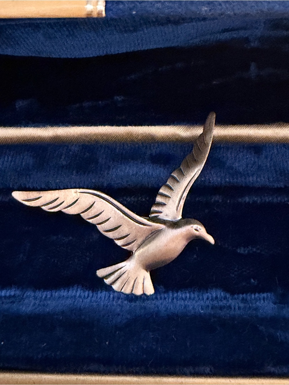 ✨ Vintage Signed BEAU STERLING Silver Flying Seagull Brooch Pin ✨